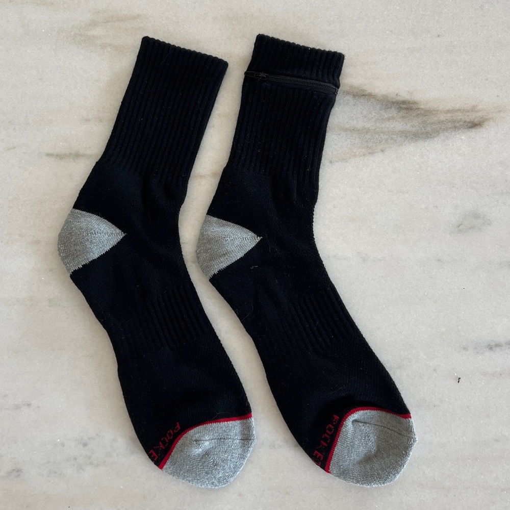 2 PAIR Pocket Socks